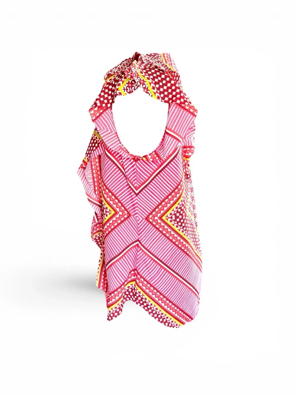 Banana Republic Pink Ruffled Knit Shell - Picture 7 of 8
